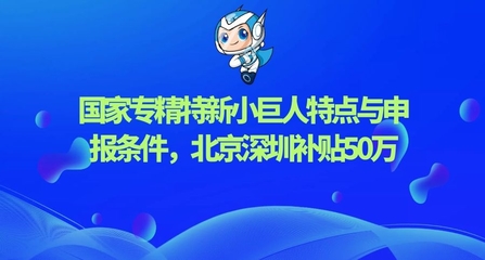 國家專精特新“小巨人”企業(yè)申報(bào)指南 聚焦網(wǎng)絡(luò)科技領(lǐng)域，詳解政策要點(diǎn)與京深50萬補(bǔ)貼